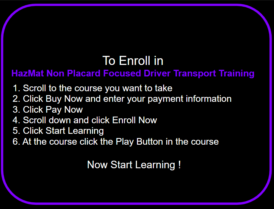 GigSafe – HazMat Basic Driver Transport Training (duration 32 min)